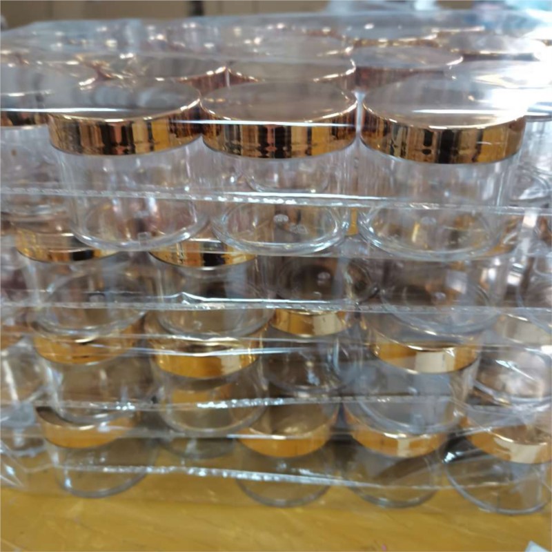 20/50/100Pcs Gold Lid Clear Em - Luxury Skincare Packaging recension och pris