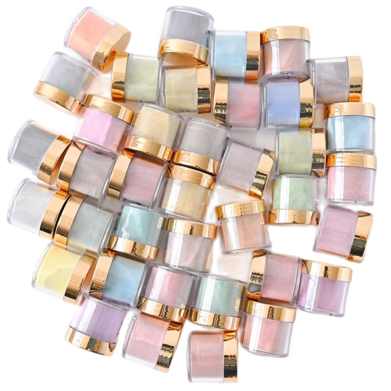 20/50/100Pcs Gold Lid Clear Em - Luxury Skincare Packaging recension och pris