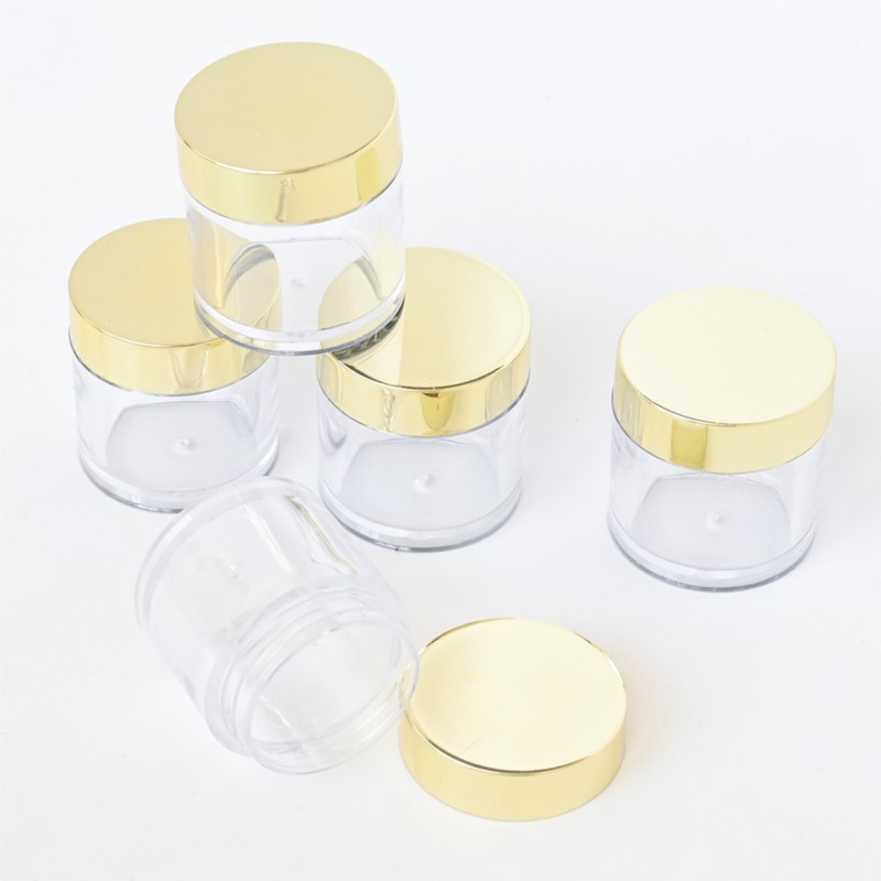 20/50/100Pcs Gold Lid Clear Em - Luxury Skincare Packaging recension och pris