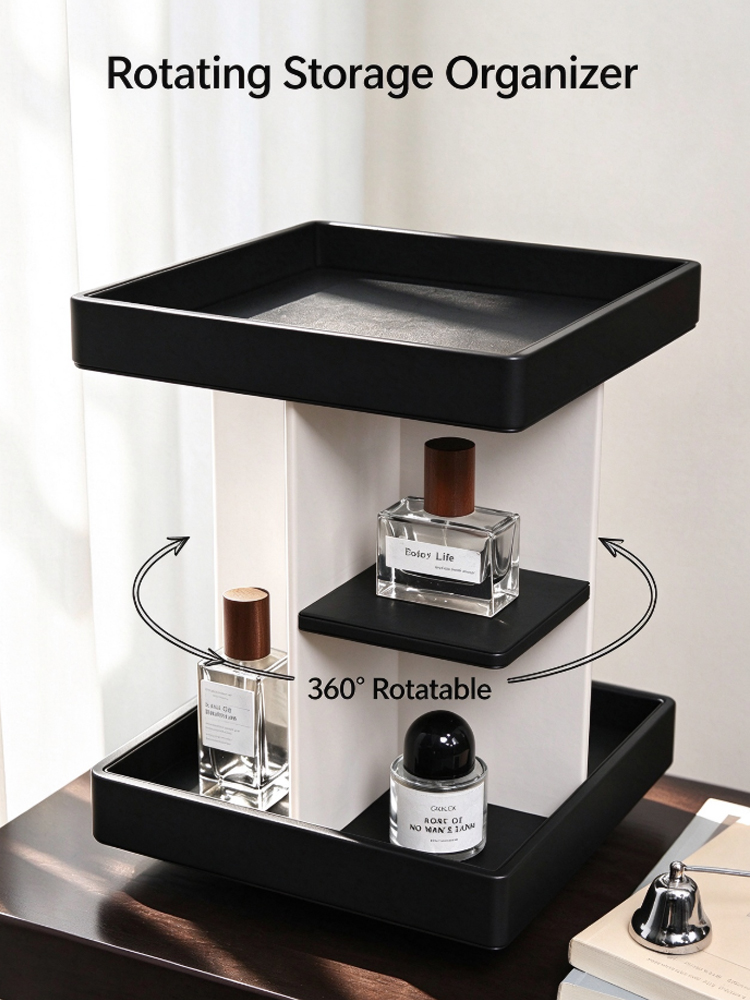360° Rotating Makeup Organizer - Luxury Skincare Tools recension och pris