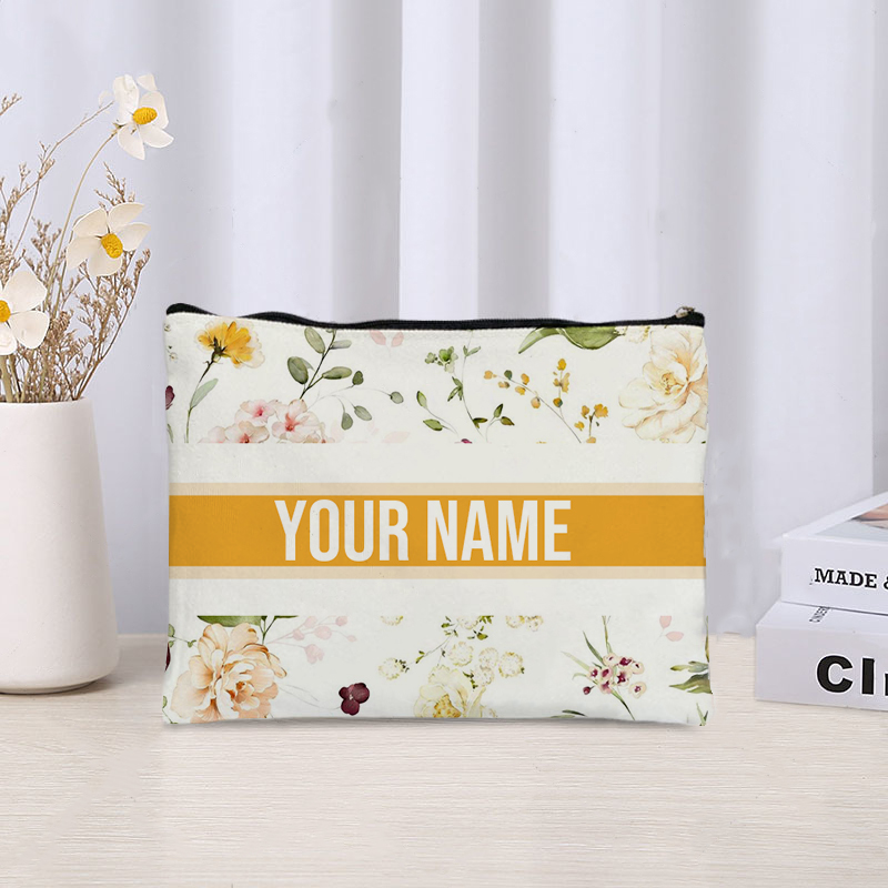Custom Makeup Bag Trendy Canva - Luxury Skincare And Makeup Brands recension och pris
