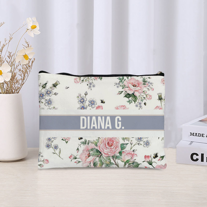 Custom Makeup Bag Trendy Canva - Luxury Skincare And Makeup Brands recension och pris